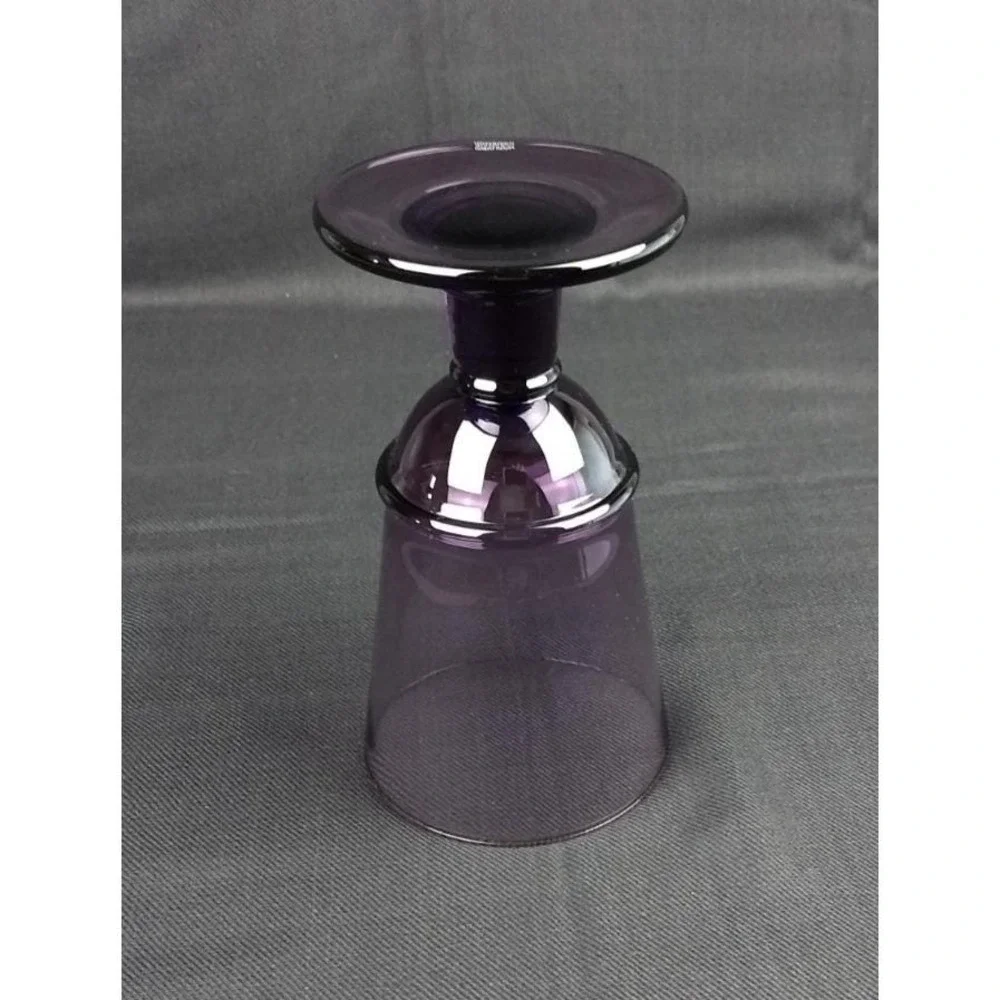 Waterford Crystal Great Room Water Goblet Darjeeling Series Amethyst Purple Logo